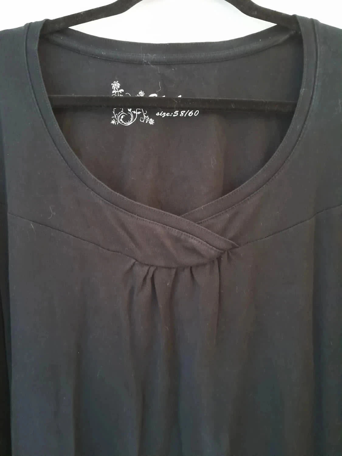 zwart t-shirt, maat 58/60, merk Ikebana – photo 2